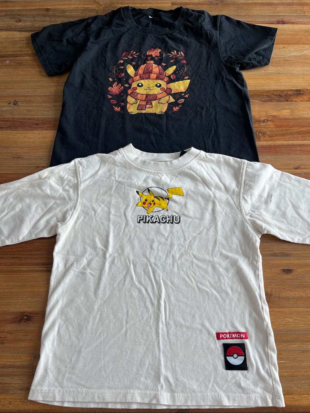 Boys 2pc Pokemon Pikachu Fall Short Sleeves Tshirts Size 6-7